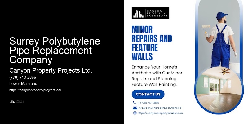Polybutylene Pipe Project Estimates Surrey Polybutylene Pipe Replacement Company