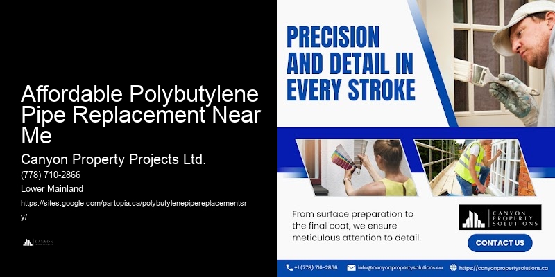 Professional Polybutylene Pipe Replacement for Residential Properties