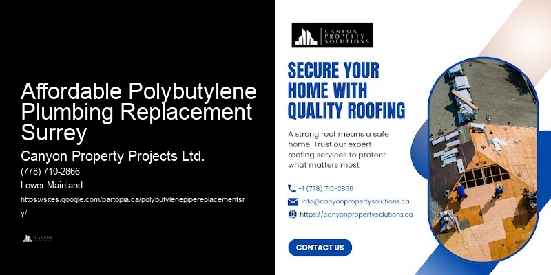 Affordable Polybutylene Plumbing Replacement Surrey Polybutylene Pipe Replacement Company