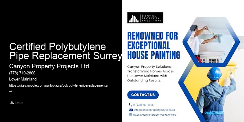 Certified Polybutylene Pipe Replacement Surrey Plumbing Repair for Polybutylene Pipes