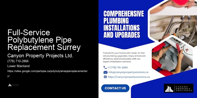 Full-Service Polybutylene Pipe Replacement Surrey Plumbing Professionals for Polybutylene