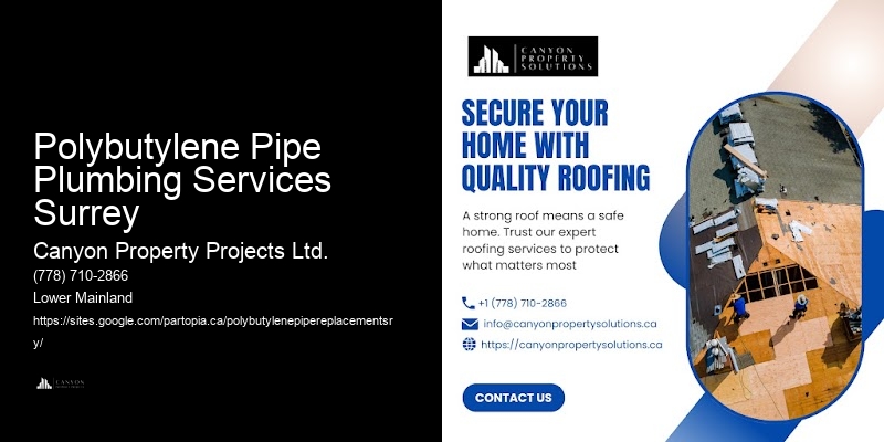 Certified Polybutylene Pipe Plumbing Services Surrey Polybutylene Replacement Experts