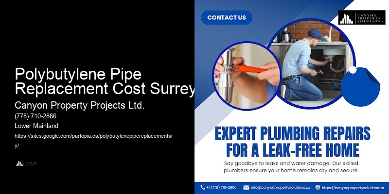 Polybutylene Water System Replacement Polybutylene Pipe Replacement Cost Surrey