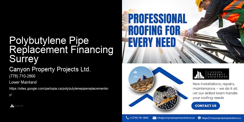 Polybutylene Pipe Service Experts Polybutylene Pipe Replacement Financing Surrey