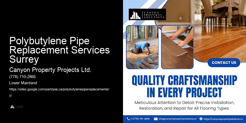 Polybutylene Pipe Replacement Services Surrey Plumbing Repair Specialists