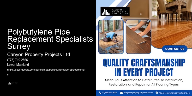 Polybutylene Pipe Replacement for Commercial Properties Polybutylene Pipe Replacement Specialists Surrey