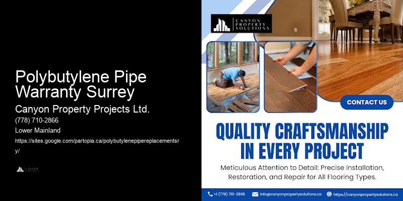Professional Replacement for Polybutylene Systems Polybutylene Pipe Warranty Surrey