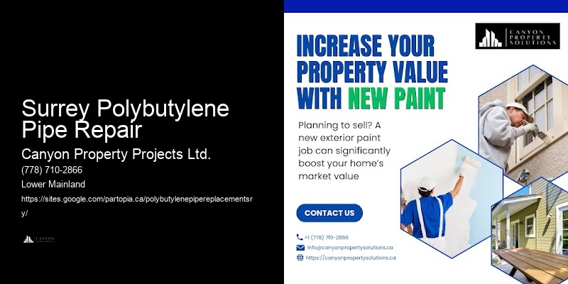 Polybutylene Pipe Removal Services Surrey Polybutylene Pipe Repair