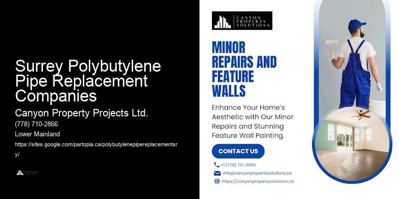 Polybutylene Pipe Replacement with Minimal Disruption Surrey Polybutylene Pipe Replacement Companies