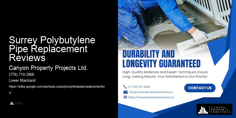 Polybutylene Pipe Replacement Maintenance Surrey Polybutylene Pipe Replacement Reviews