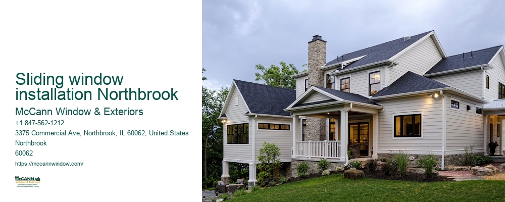 Sliding window installation Northbrook McCann Window & Exteriors Sliding window installation Northbrook