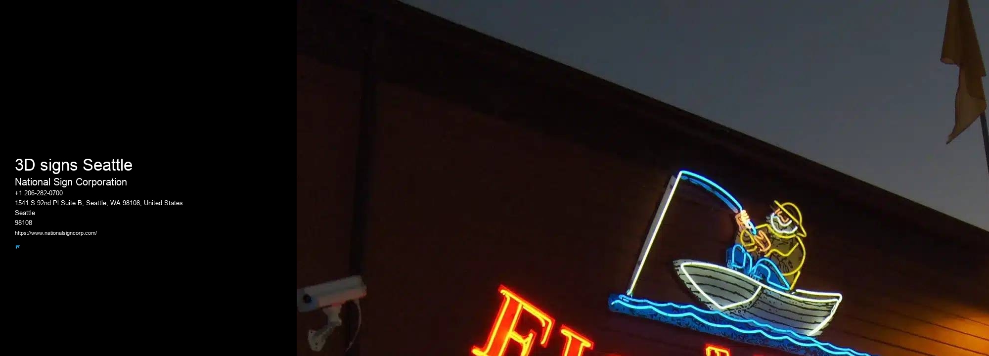 Signage Company in 3D signs Seattle
