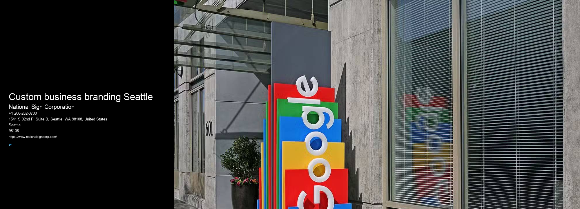 Hanging Outdoor Signs Custom business branding Seattle
