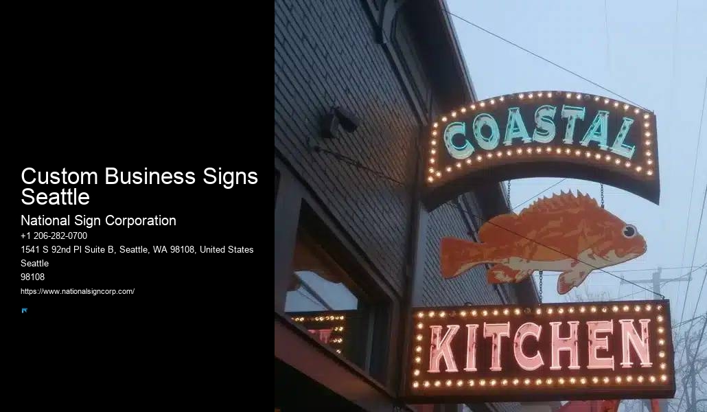 Premium Sign Installation Custom Business Signs Seattle