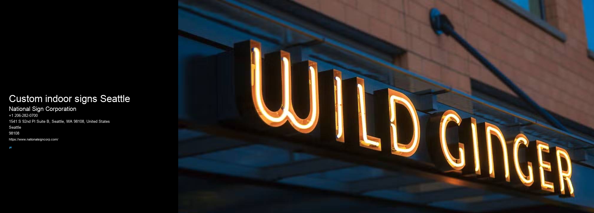 Affordable Custom Business Signage Custom indoor signs Seattle