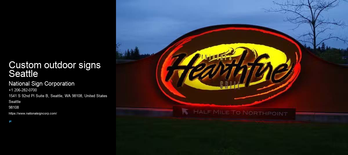 Custom Banner Installers Custom outdoor signs Seattle