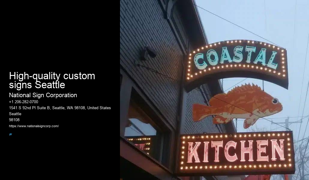 Warehouse Sign Installation High-quality custom signs Seattle
