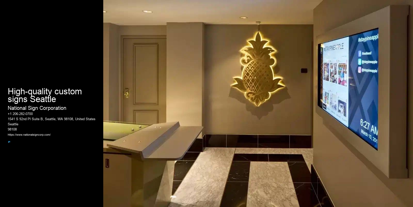 Top Business Sign Services High-quality custom signs Seattle