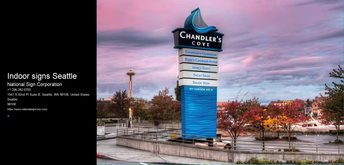 LED display signs Indoor signs Seattle