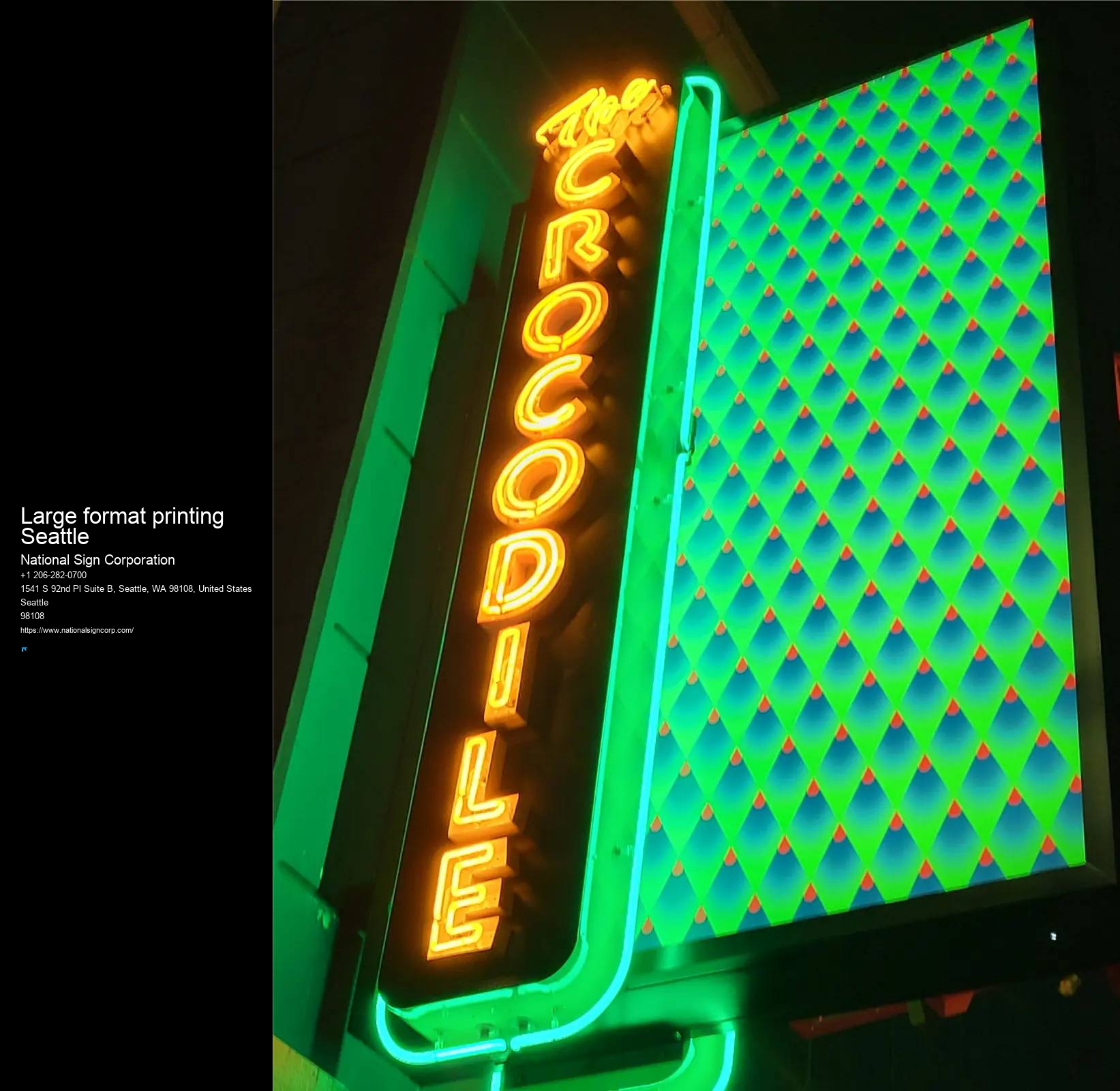 Wall Graphics And Signs Large format printing Seattle