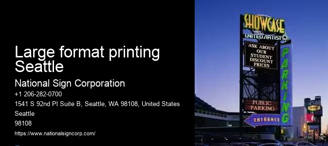 Custom trade show displays Large format printing Seattle