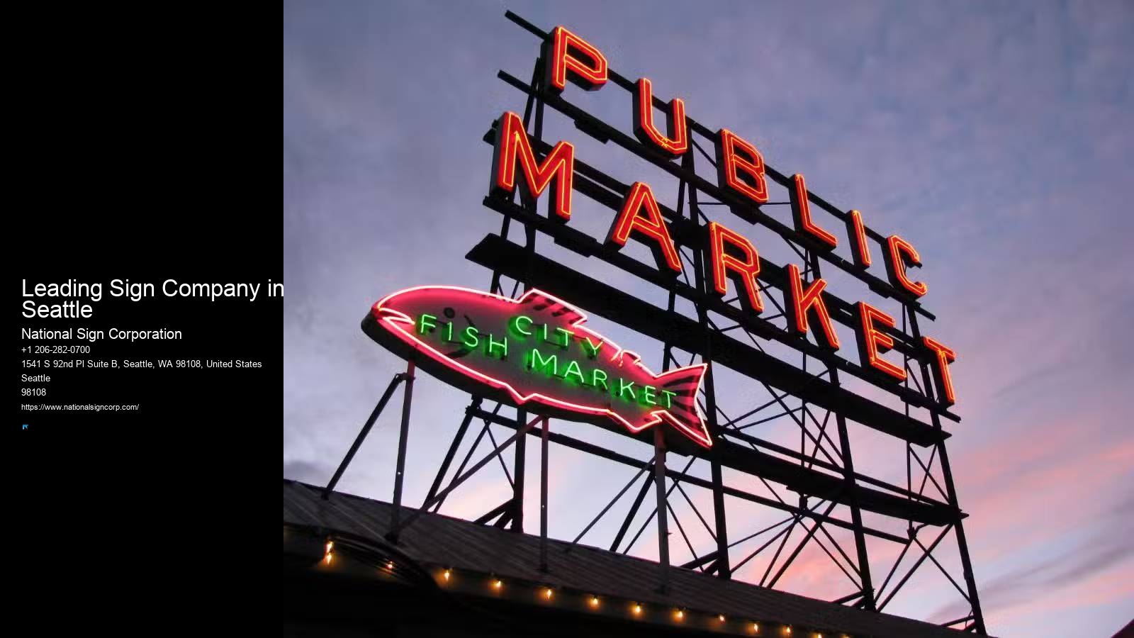 Seasonal Sign Installation Leading Sign Company in Seattle