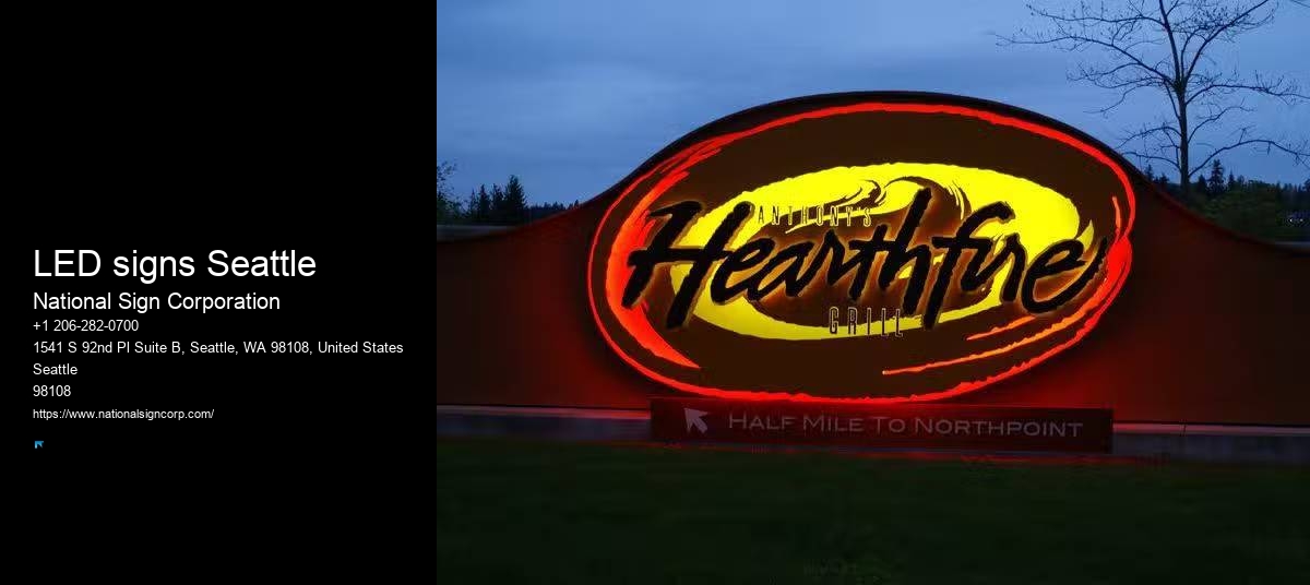 Custom Wall Signage LED signs Seattle