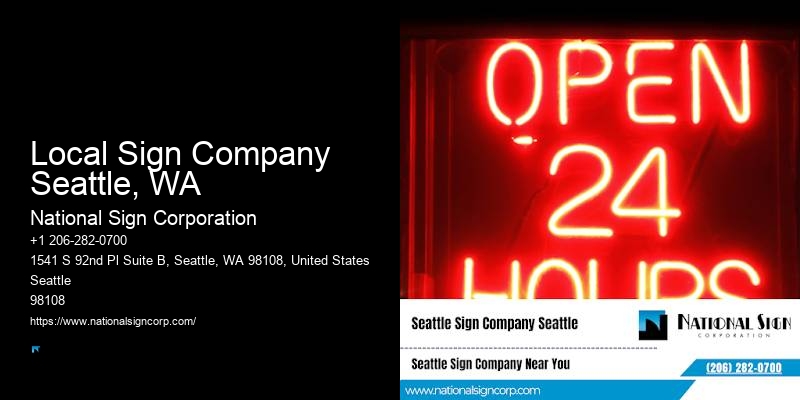 Custom neon signs Local Sign Company Seattle, WA