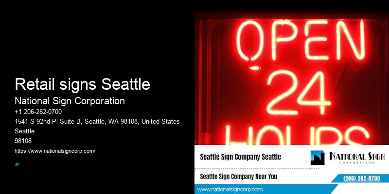 Window graphics Retail signs Seattle