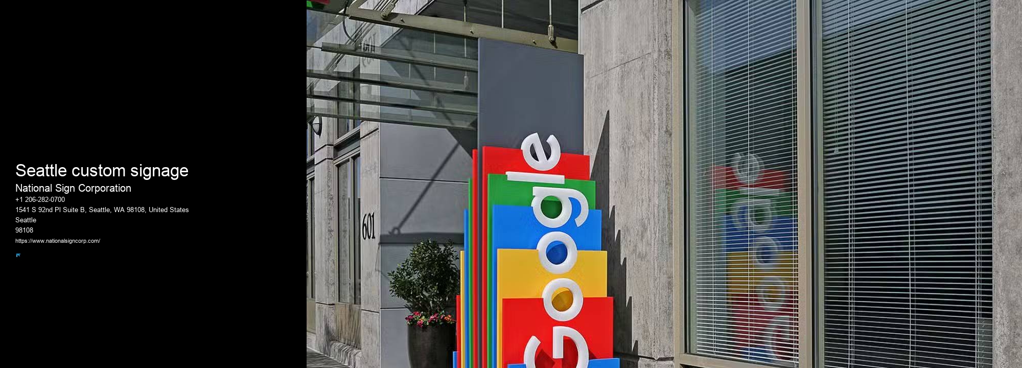 Signage solutions Seattle custom signage