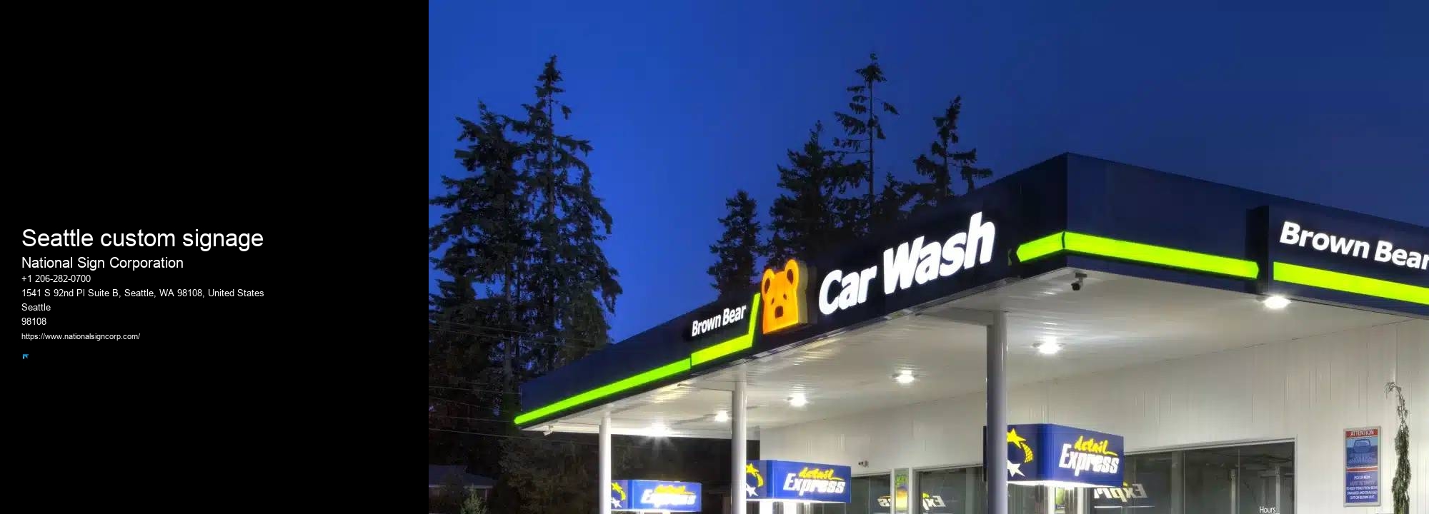 Quick Custom Sign Services Seattle custom signage