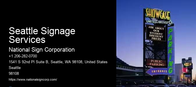 Large Format Graphics Seattle Signage Services