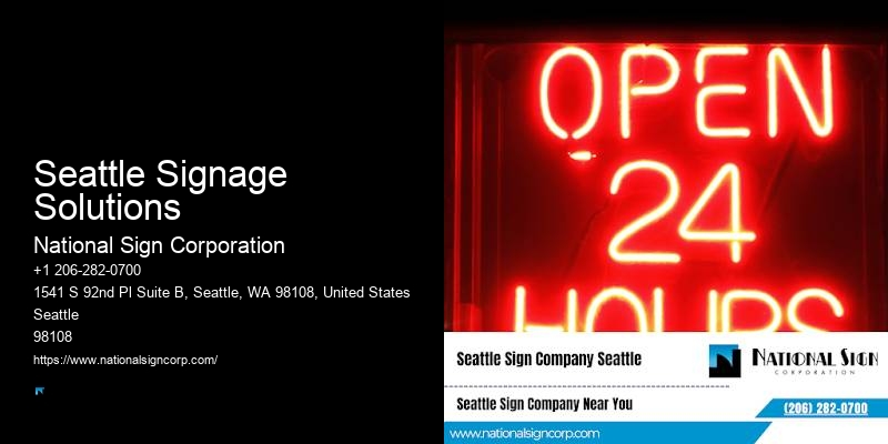 Freestanding Sign Installation Seattle Signage Solutions