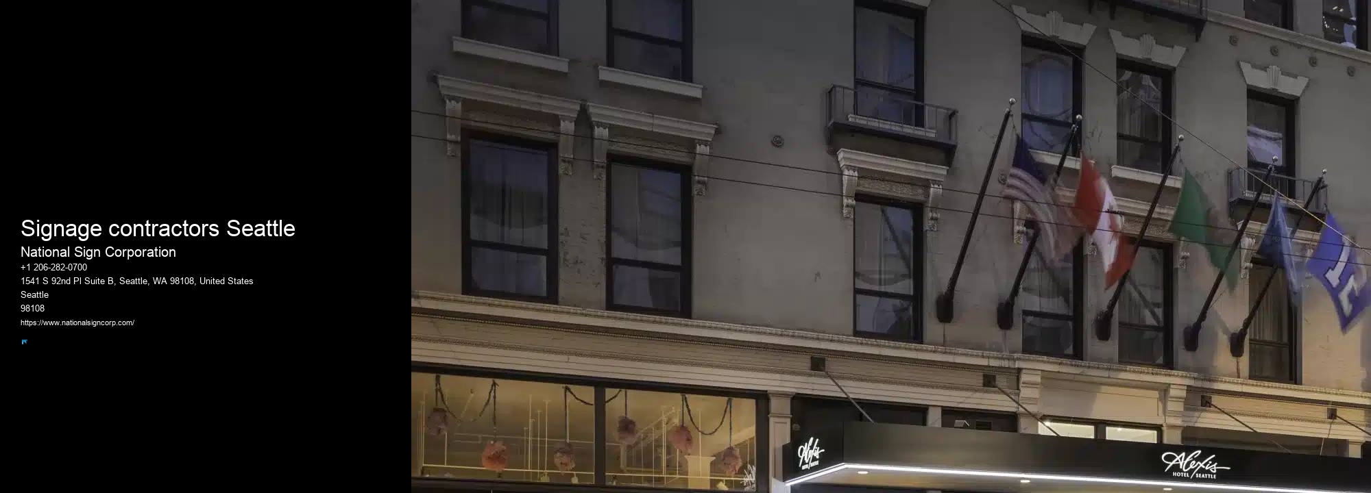 Signage contractors Seattle Decal Installation Services