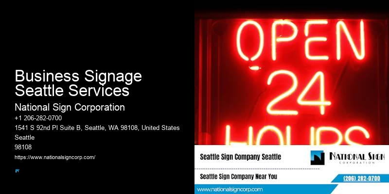 Scrolling Led Message Installation Business Signage Seattle Services
