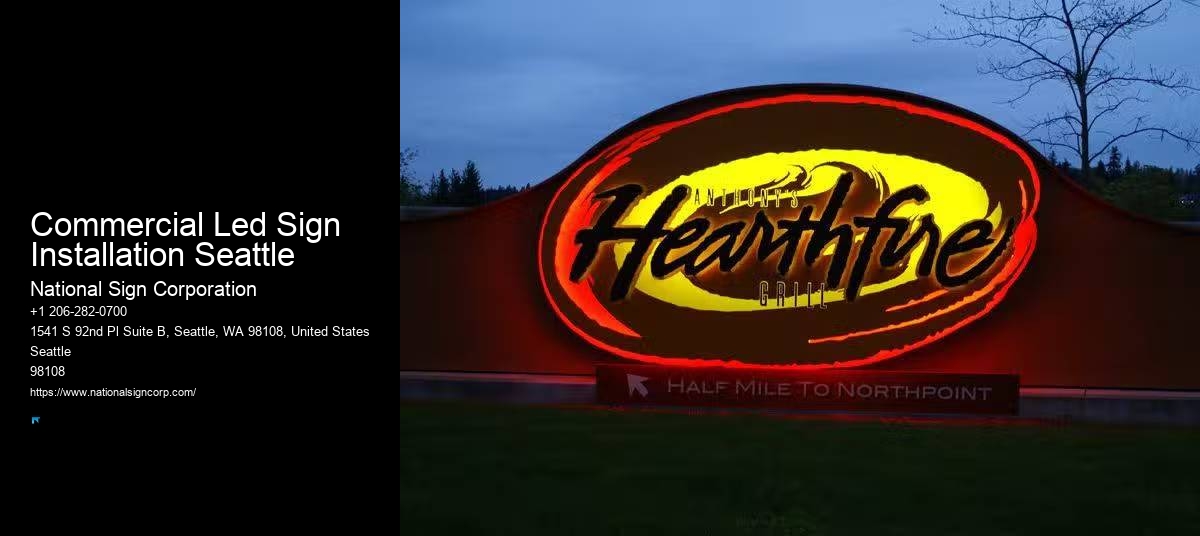Exhibition Sign Installation Commercial Led Sign Installation Seattle