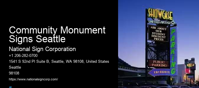 Digital Led Signs Community Monument Signs Seattle Installation