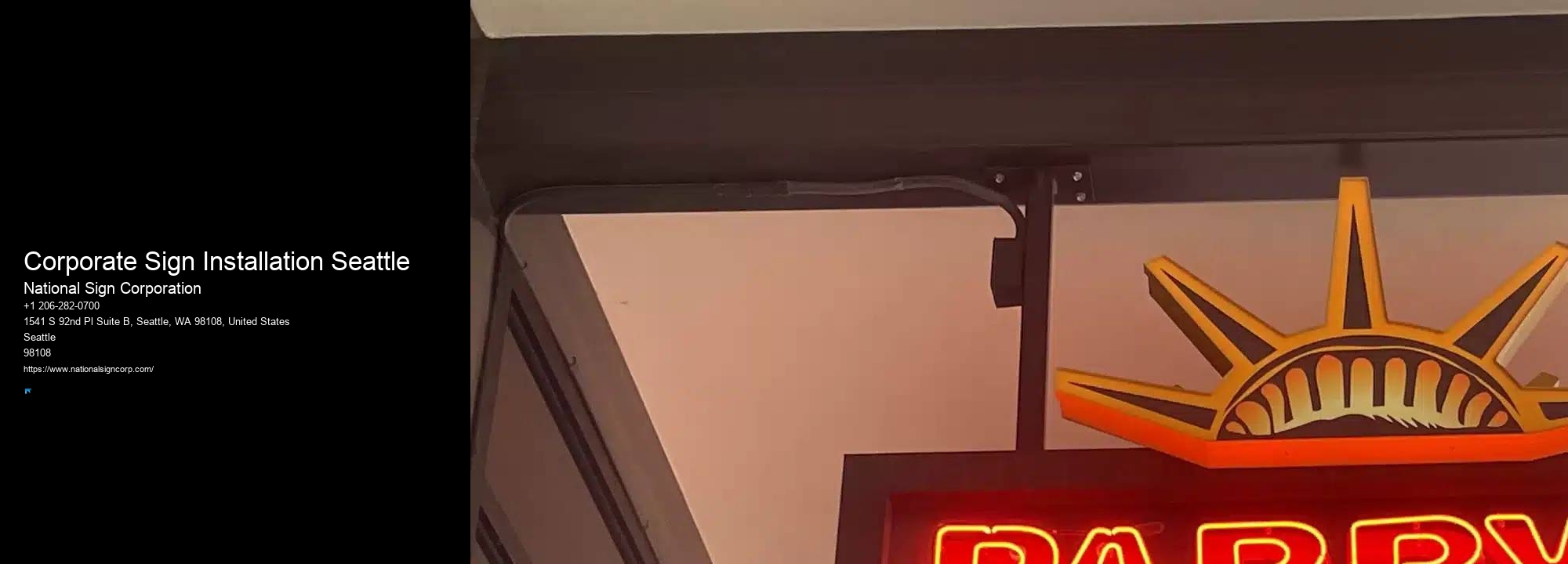 Affordable Banner Mounting Corporate Sign Installation Seattle