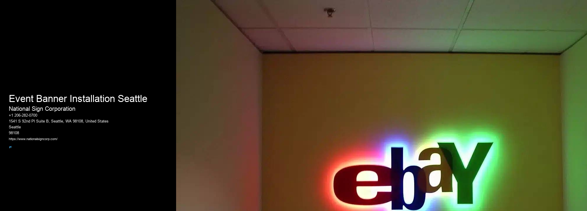 High-Quality Sign Installation Event Banner Installation Seattle