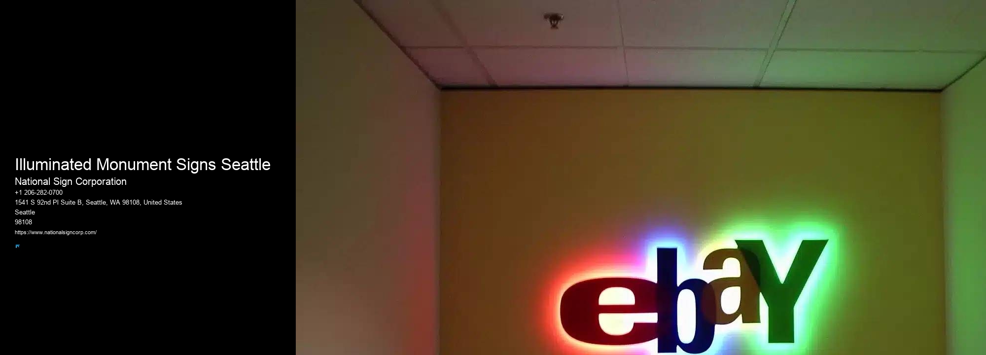 Vinyl Banner Installation Illuminated Monument Signs Seattle