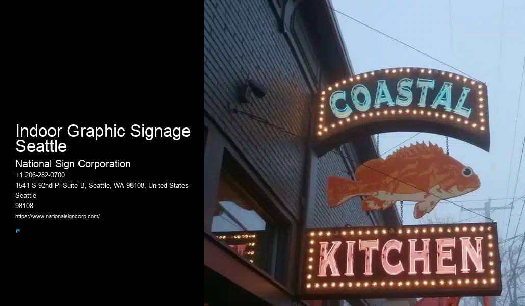 Indoor Graphic Signage Seattle Illuminated Sign Experts