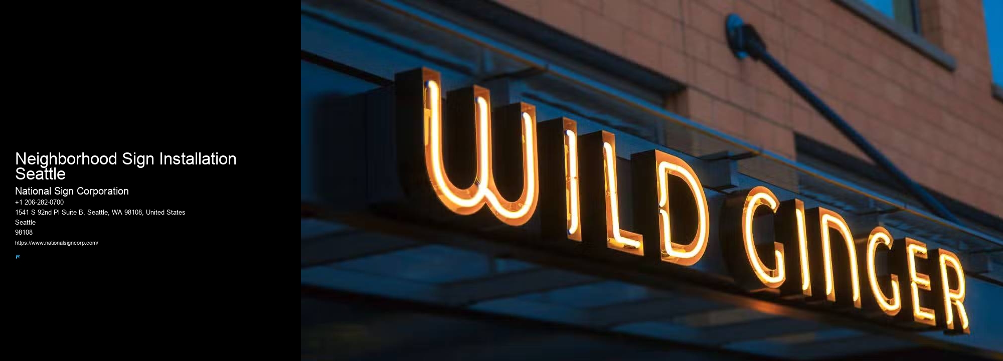 Outdoor Digital Led Signs Neighborhood Sign Installation Seattle