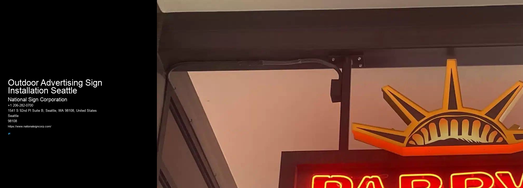 Best Sign Installation Company Outdoor Advertising Sign Installation Seattle