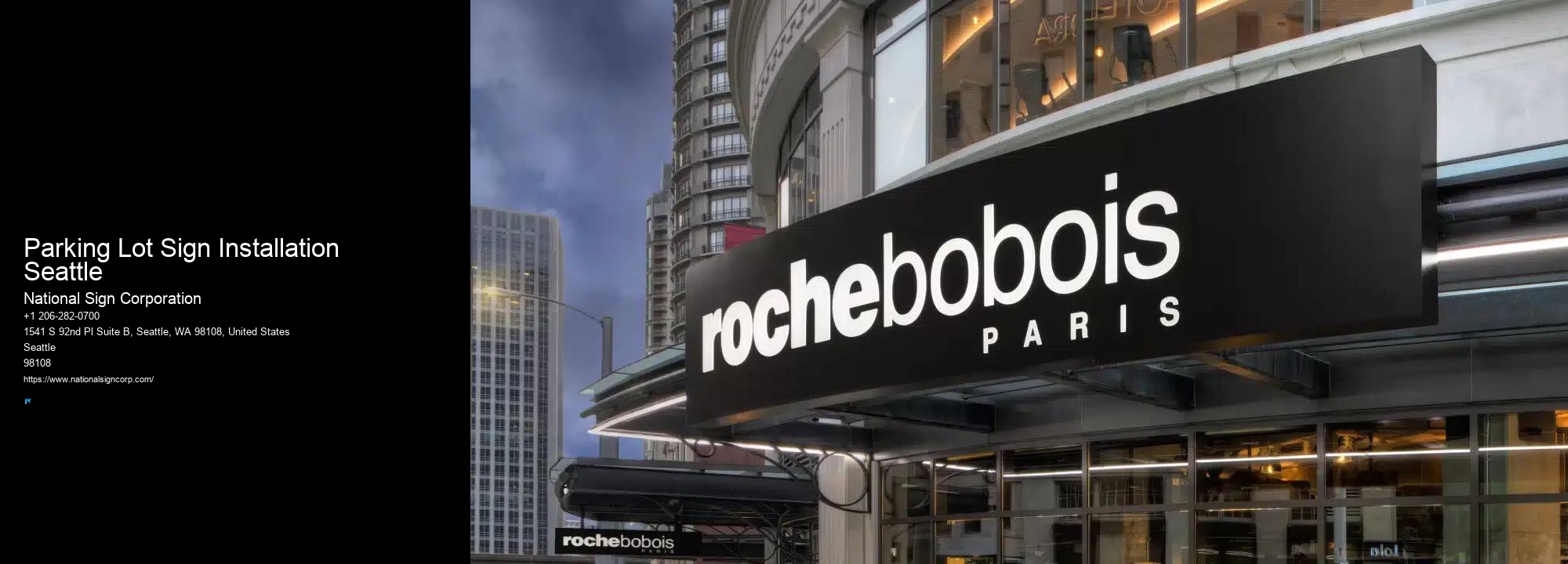 Weatherproof Sign Solutions Parking Lot Sign Installation Seattle