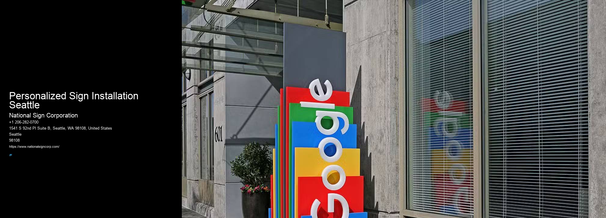 Affordable Business Signs Personalized Sign Installation Seattle