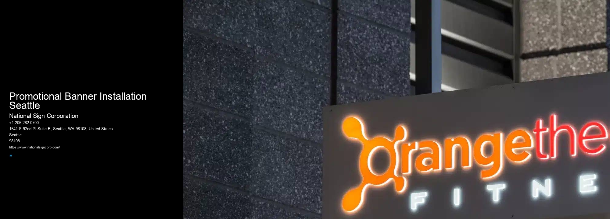 Energy-Efficient Led Advertising Promotional Banner Installation Seattle