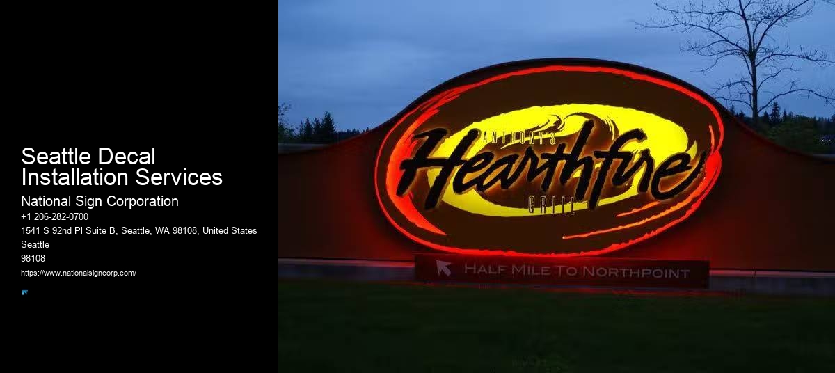 Professional Seattle Decal Installation Services Signage Solutions