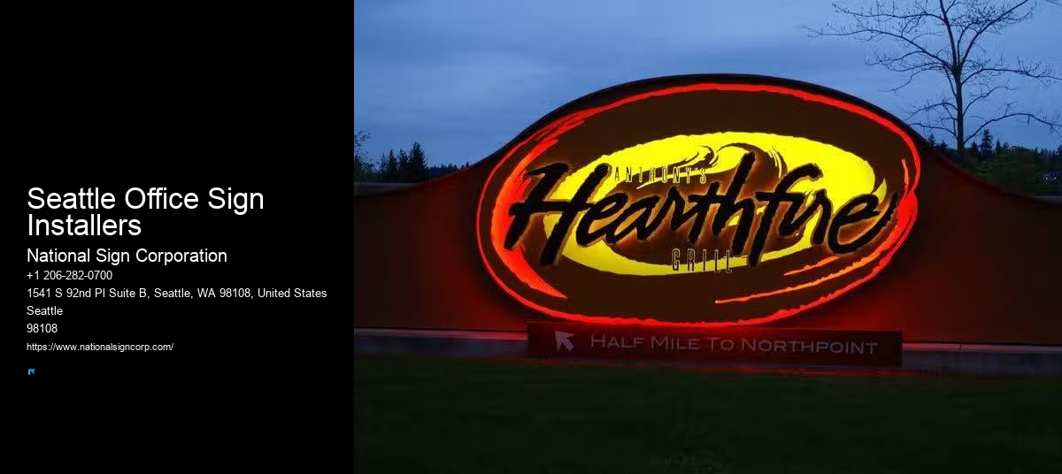 Floor Signage Solutions Seattle Office Sign Installers