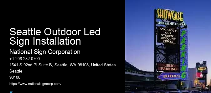 Top-Rated Outdoor Led Lighting Installation Seattle Outdoor Led Sign Installation