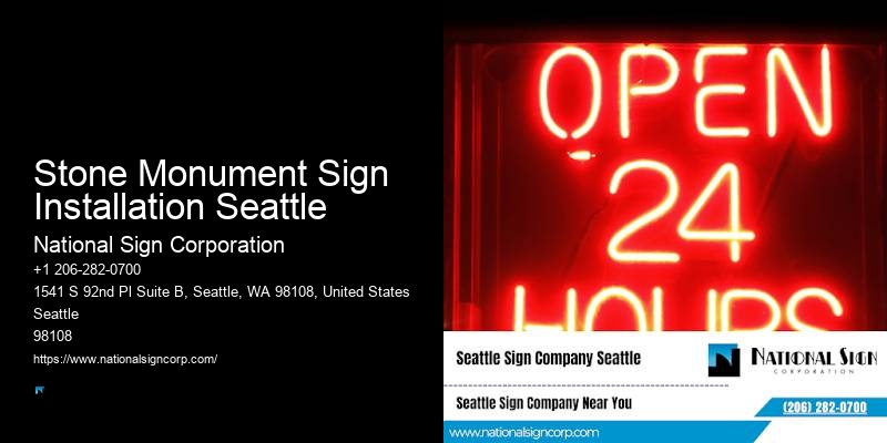Top-Rated Led Display Services Stone Monument Sign Installation Seattle